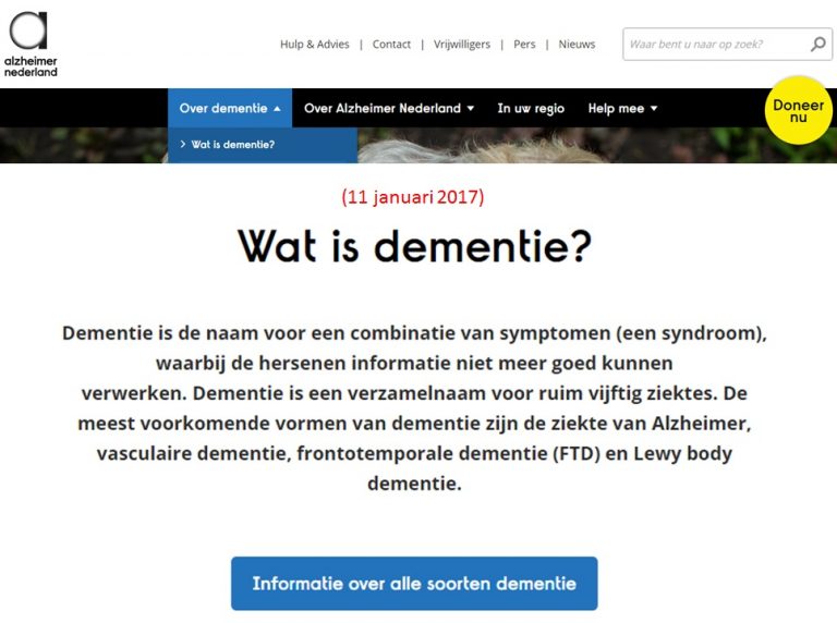 Alzheimer Nederland is in de war Paul JansenPaul Jansen